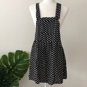 Forever 21 Polka Dot Overall Dress Size S